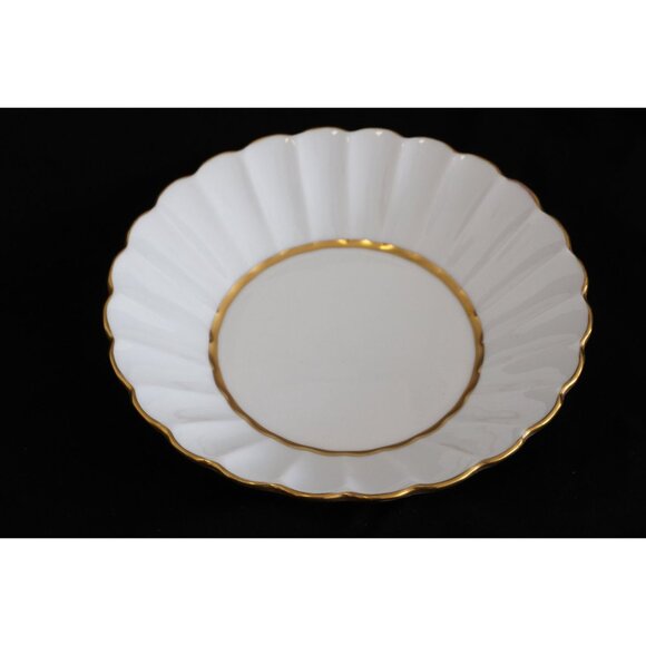 Vintage Spode Midas Bone China England 4 1/4" Fruit Bowl Y8157 Gold Rib - Picture 1 of 2